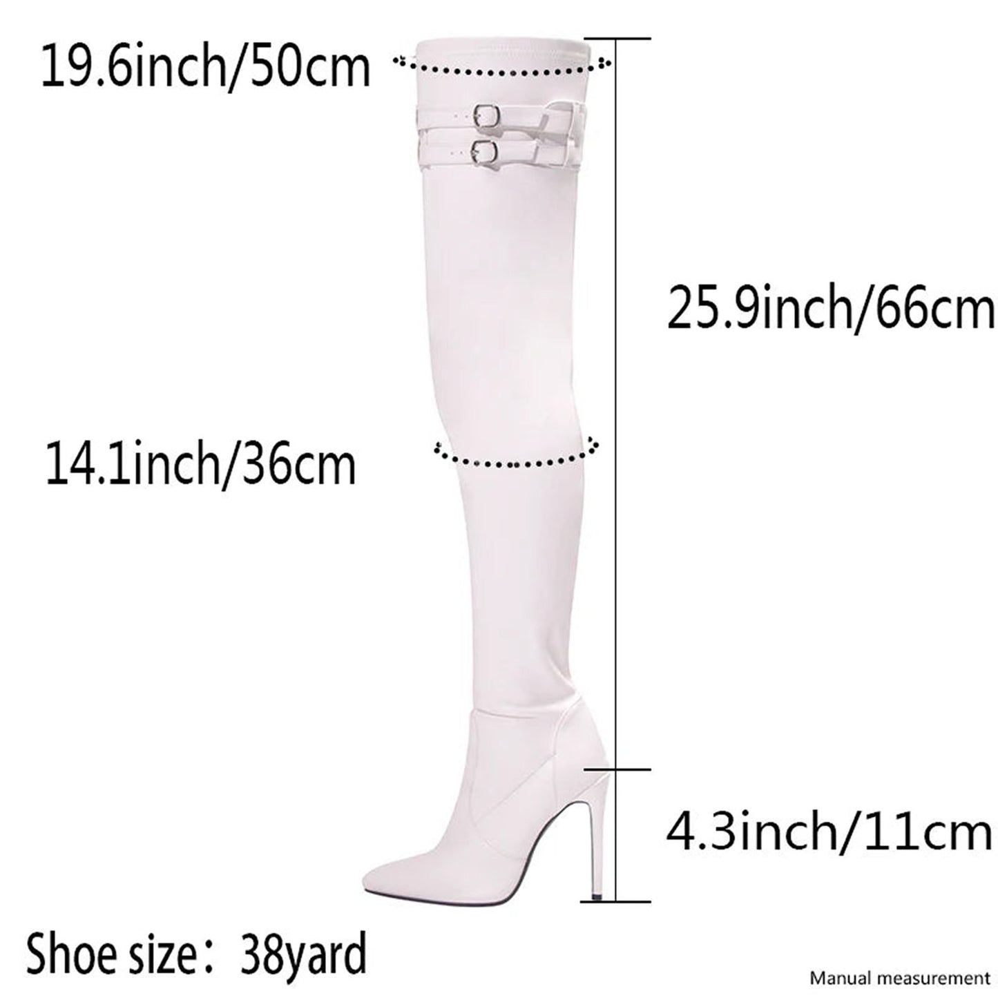 White Thigh High Boots For Women