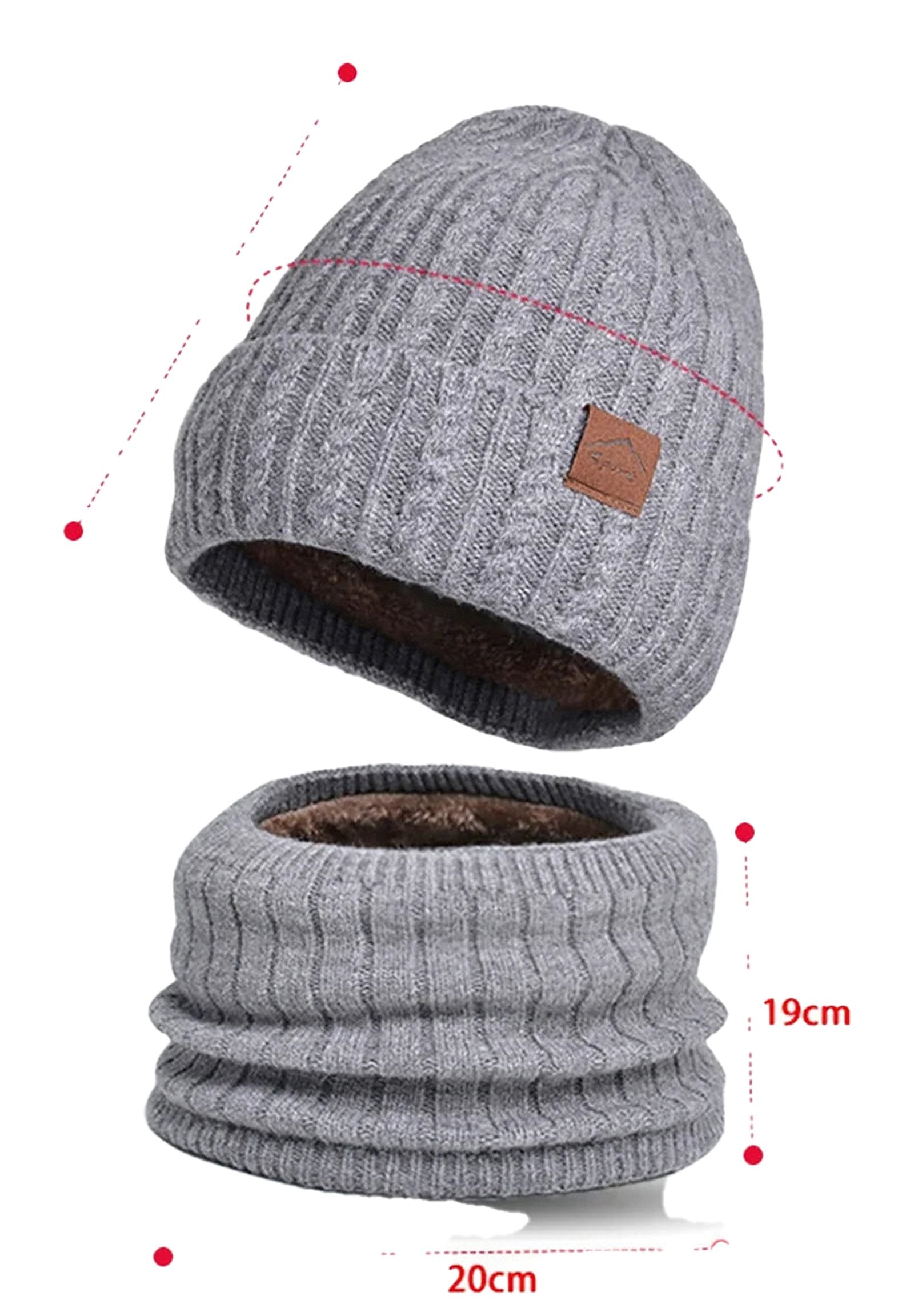 Cozy grey winter beanie hat men women made with soft ribbed fabric for warmth and style