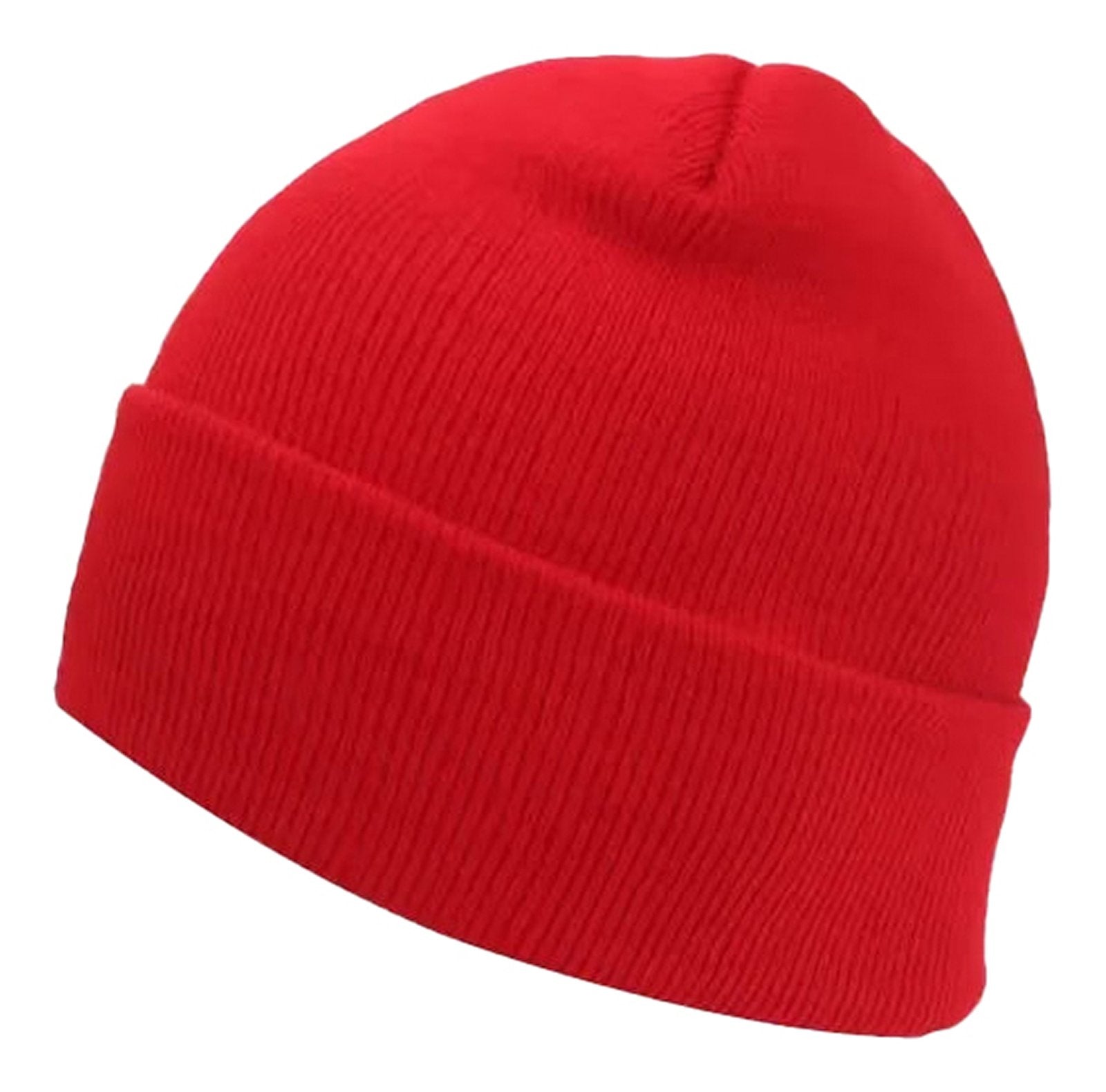 Bright red winter knitted balaclava hat for warmth and style during cold weather