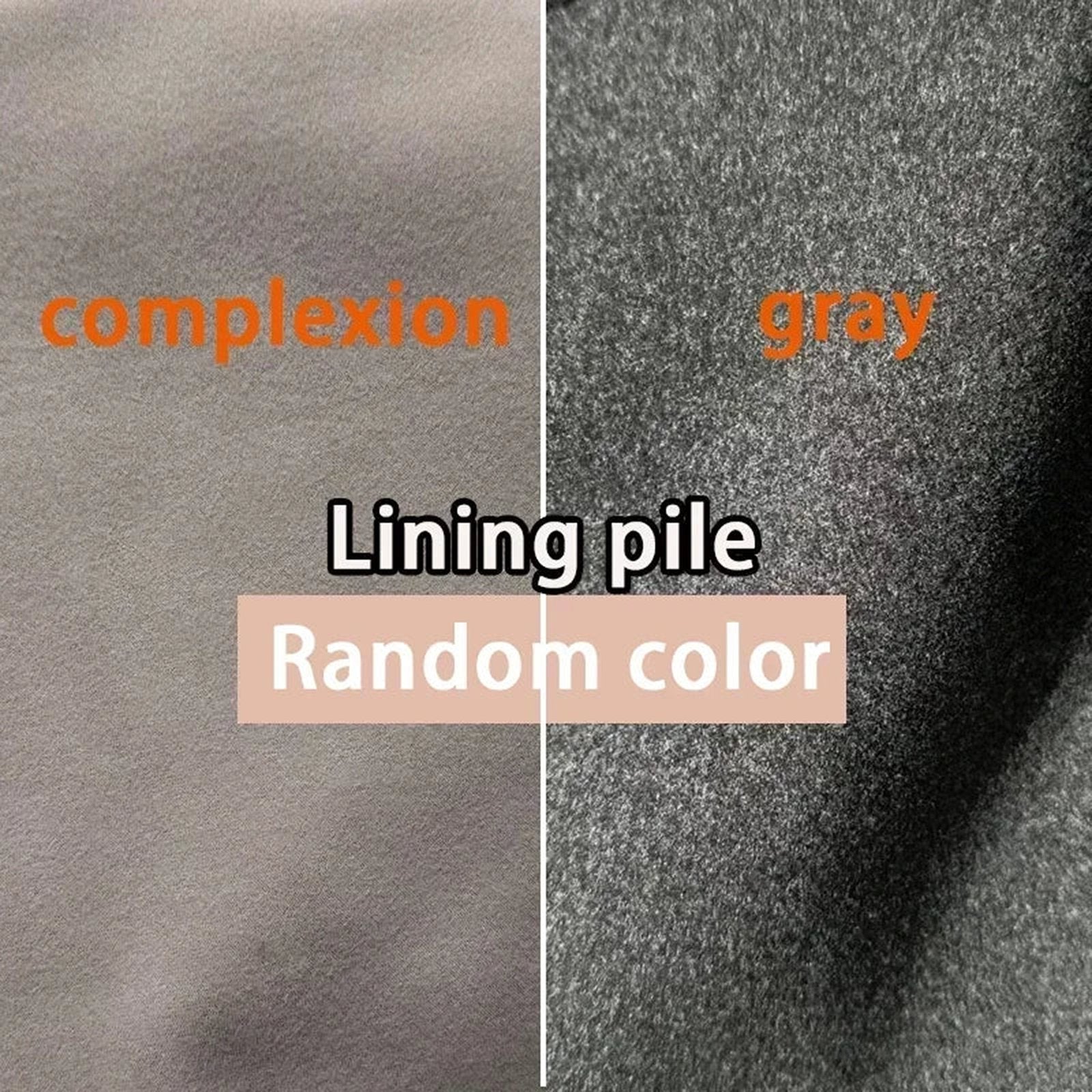 Gray and complexion fabric samples for gothic bell-bottom leggings for women showing texture and color options