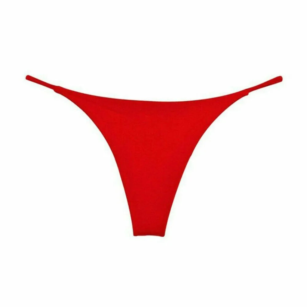 Red seamless thong underwear for women offering comfort and a smooth fit under any outfit
