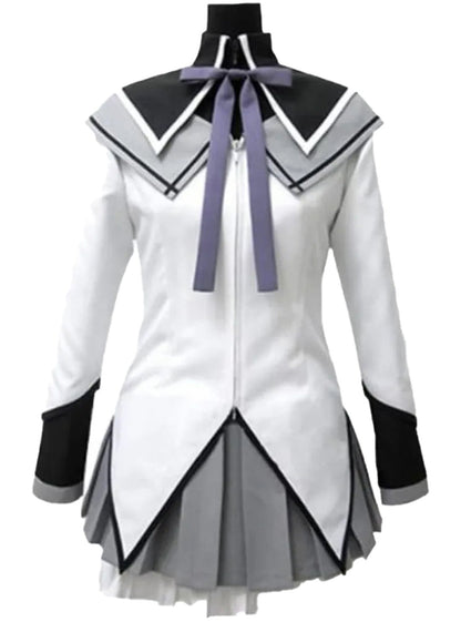 LuckeLadybug women's anime cosplay costume with a stylish zip-up design and pleated skirt