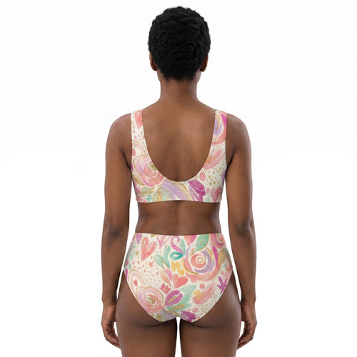 LuckeLadybug Women's Bikini in Floral Print, Perfect for Women's Beachwear Dresses