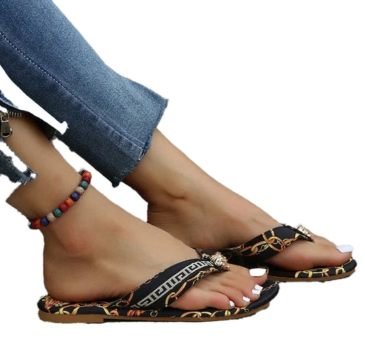 LuckeLadybug women's fashion flip flops in stylish design, perfect for summer outings