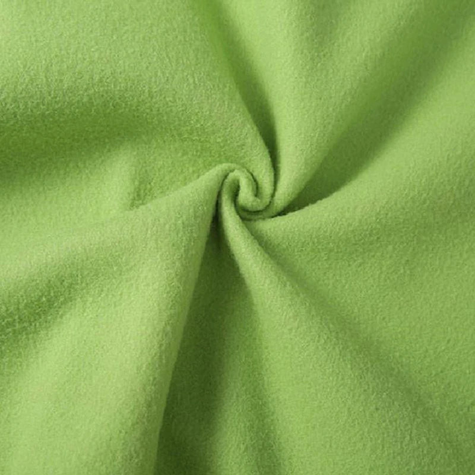 Soft green fleece fabric for women's feather print hoodie by LuckeLadybug LLC