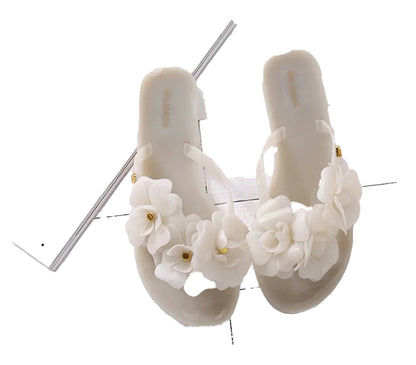 LuckeLadybug women's flower flip flops with elegant floral design for summer wear