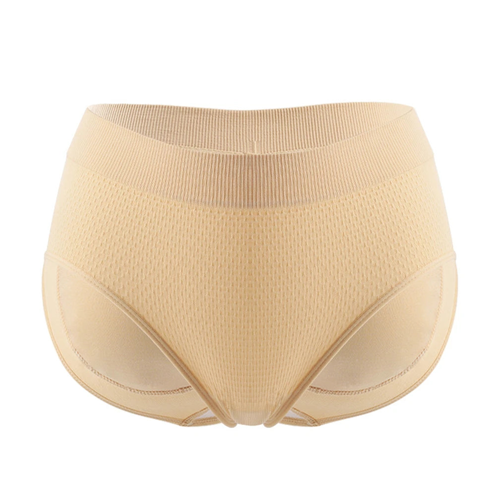 LuckeLadybug LLC women's hip lifting panties in beige for comfortable and stylish wear