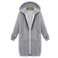 LuckeLadybug women's hooded winter jacket with zipper made of soft, cozy fabric ideal for cold weather
