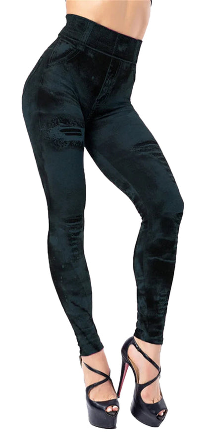 Womens Imitation Jeans Leggings Collection