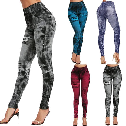Womens Imitation Jeans Leggings Collection