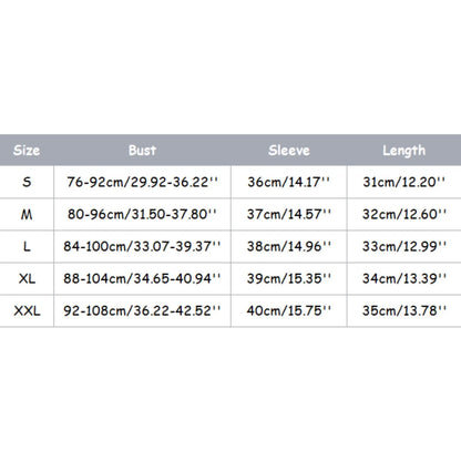 LuckeLadybug LLC women's Oktoberfest dirndl blouse size chart with measurements for different sizes