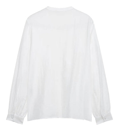 Womens Ruffle Blouse Long Sleeve