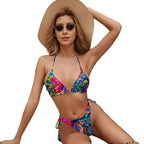 LuckeLadybug womens swimsuits bikini with vibrant floral patterns and stylish design for summer beach wear