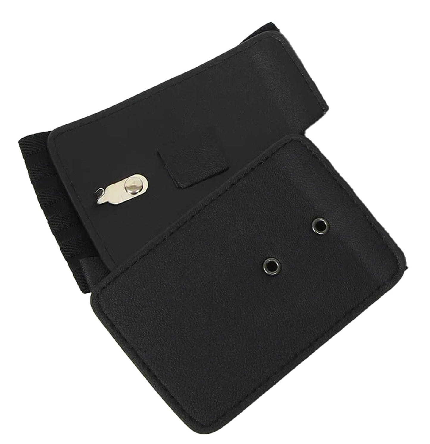 LuckeLadybug women's wide bow belt in black with adjustable sizing and sleek design