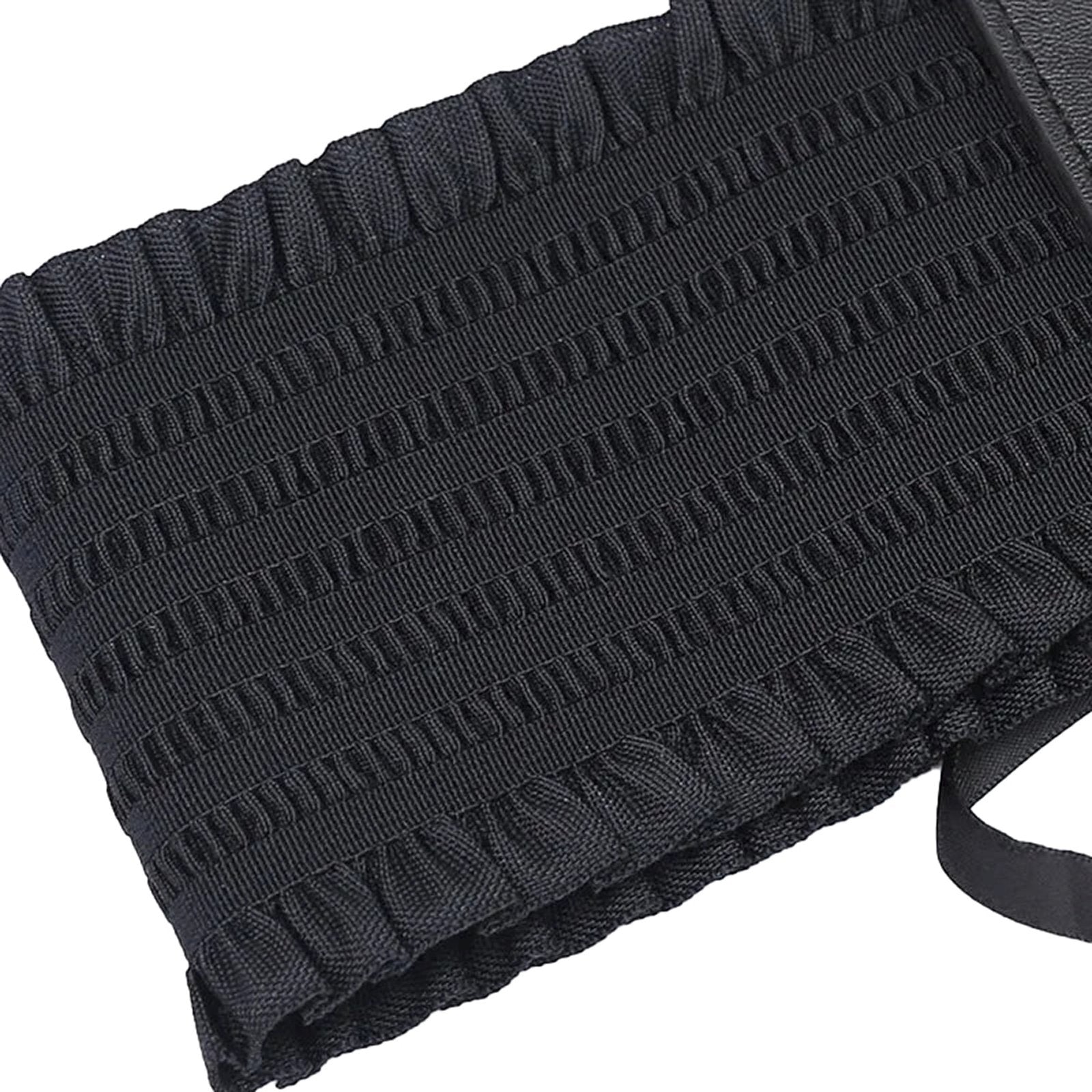 LuckeLadybug women's wide corset belt in black with textured fabric for comfortable shaping