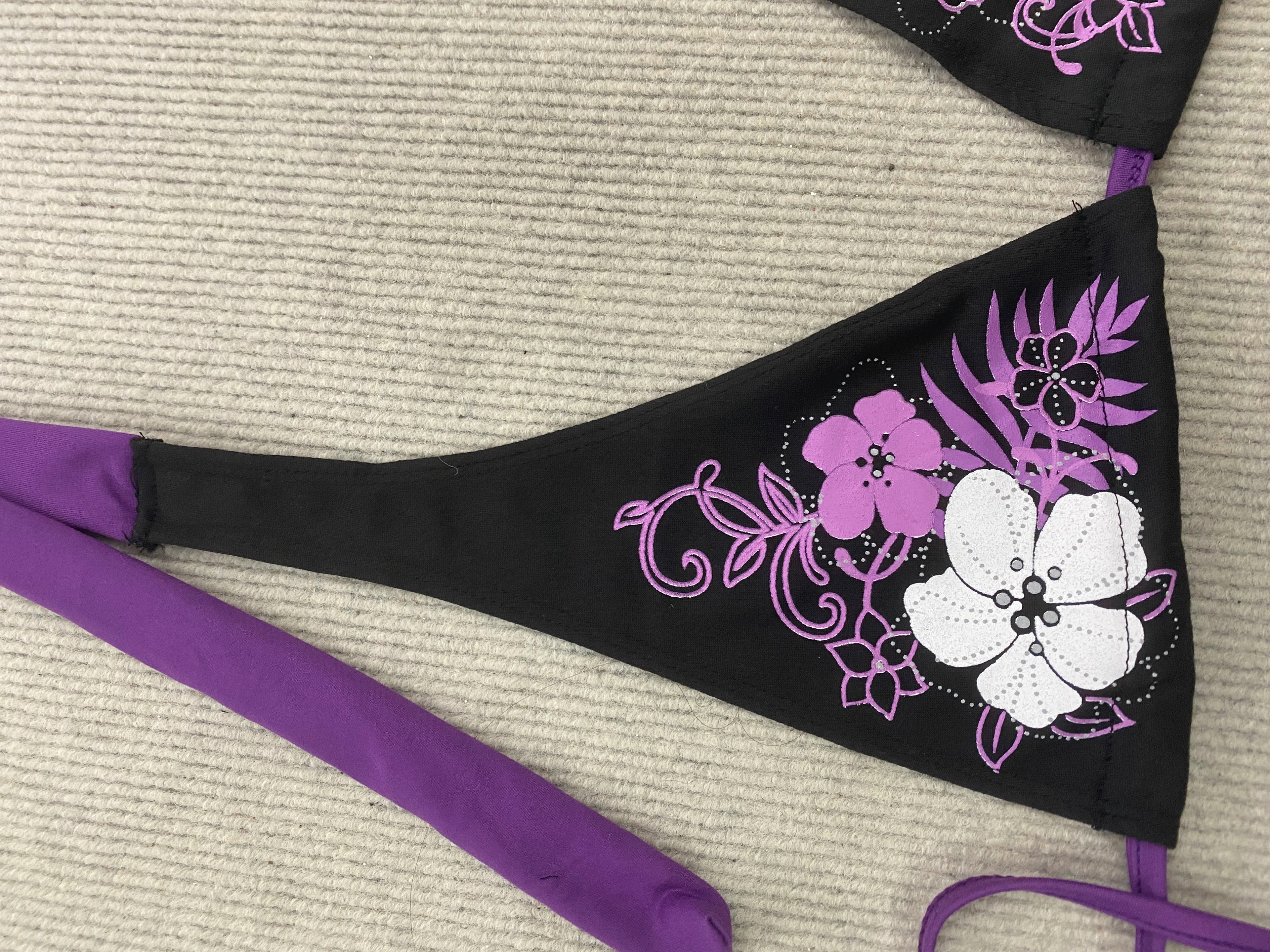 Y2K Bikini with Floral Design