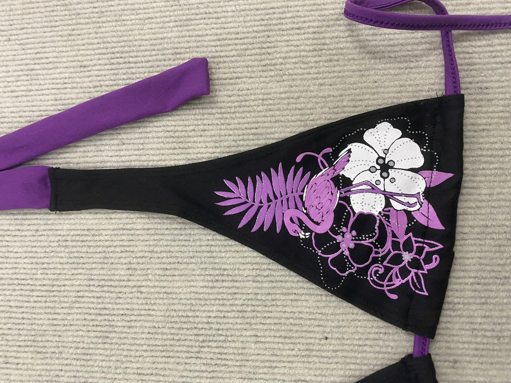 Y2K Bikini with Floral Design