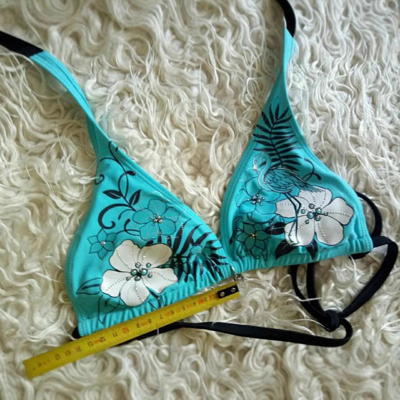 Y2K Bikini with Floral Design