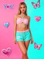 Y2K Fashion Floral Bikini Set for Summer