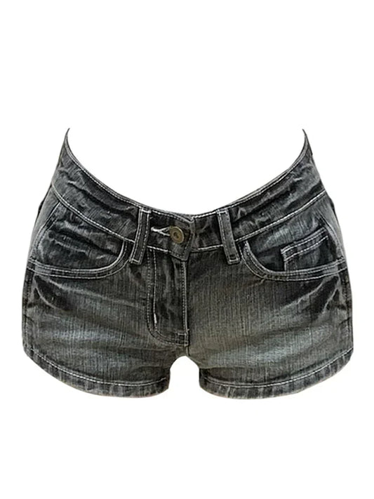 Y2k Low Rise Jean Shorts For Trendy Style