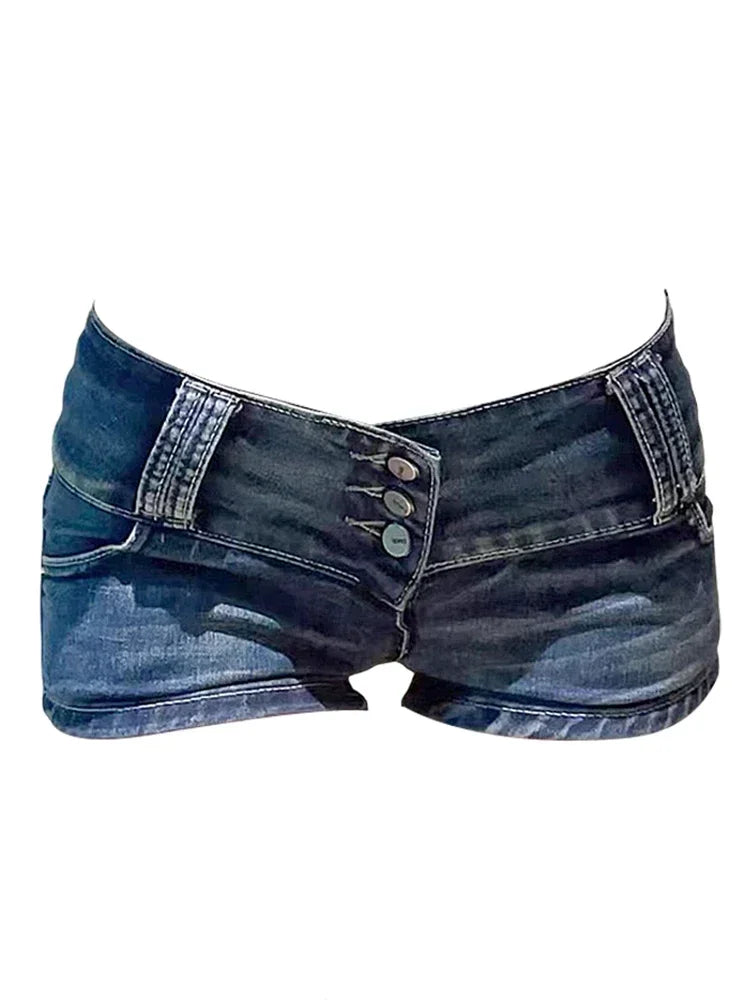 Y2k Low Rise Jean Shorts For Trendy Style