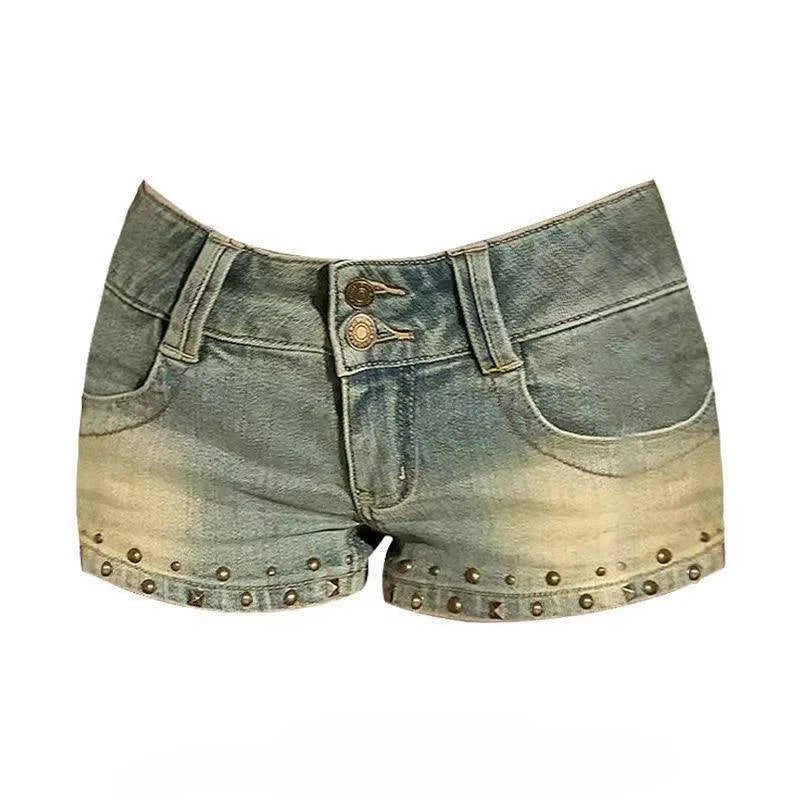 Y2k Low Rise Jean Shorts For Trendy Style