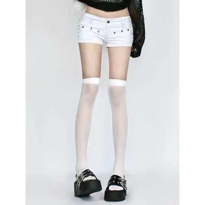 Y2k Low Rise Jean Shorts For Trendy Style